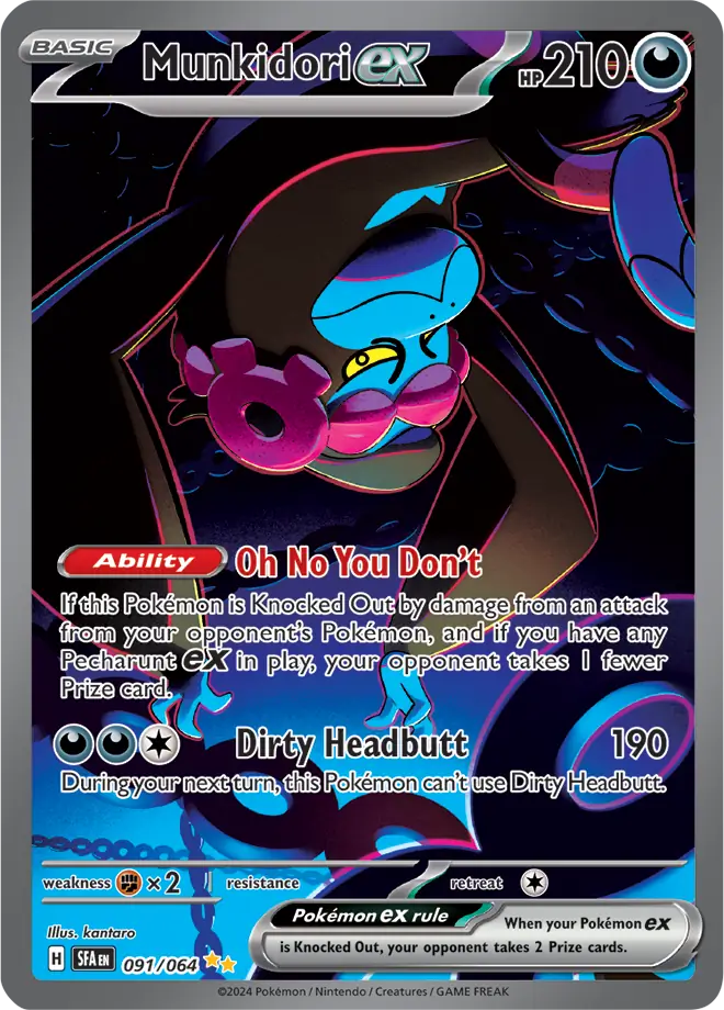 Munkidori Pokemon card from Shrouded Fable