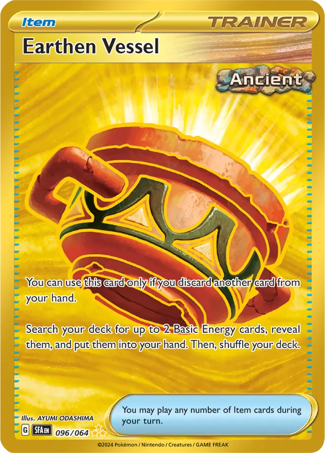 Earthen Vessel Pokemon card from Shrouded Fable