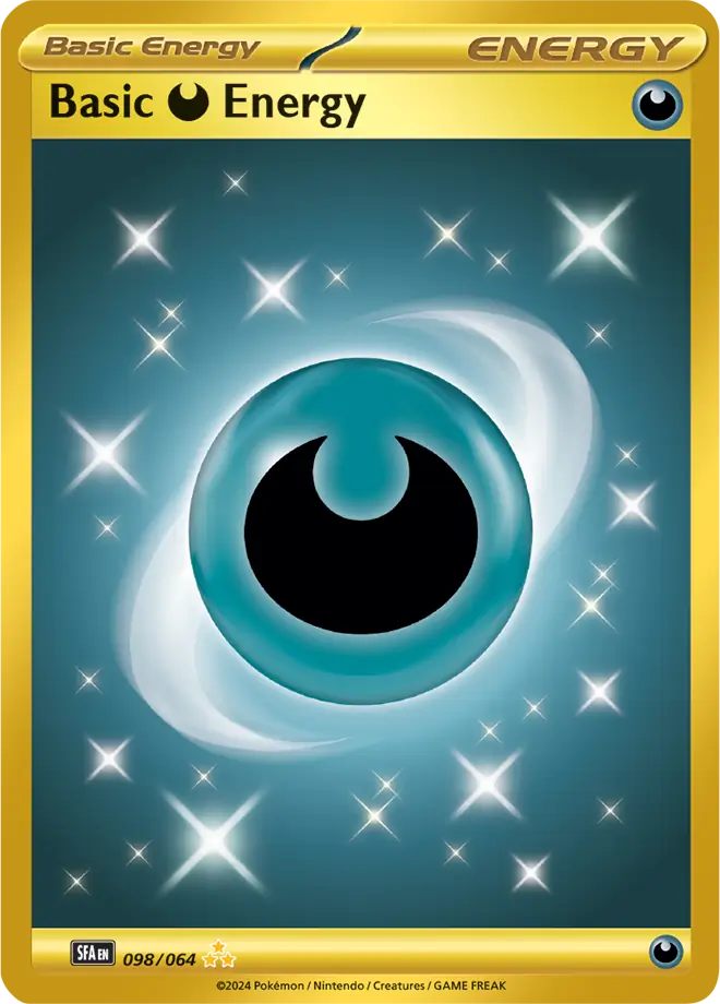 Basic Darkness Energy Pokemon card from Shrouded Fable