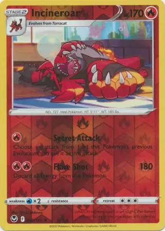 Incineroar Reverse Holo