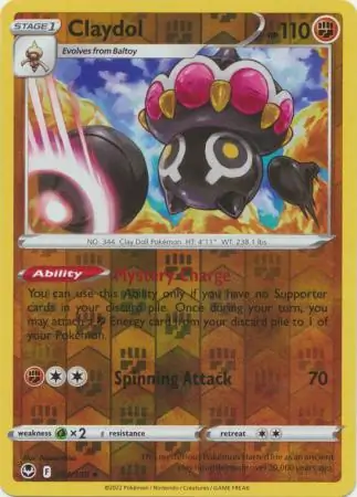 Claydol Reverse Holo