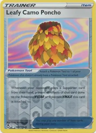 Leafy Camo Poncho Reverse Holo