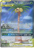 Rowlet & Alolan Exeggutor GX Pokemon card from Sky Legend