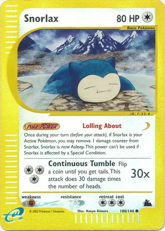 Snorlax Reverse Holo