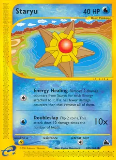 Staryu Pokemon card from Skyridge