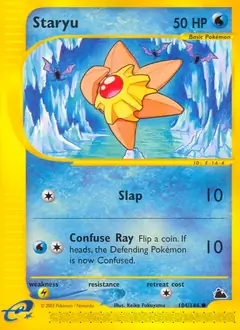 Staryu Pokemon card from Skyridge