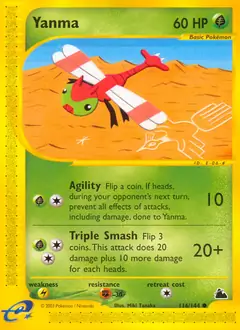 Yanma Pokemon card from Skyridge