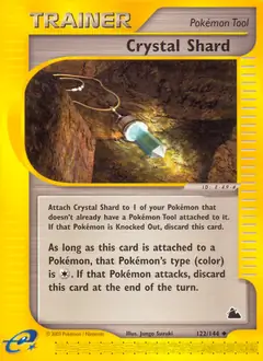 Crystal Shard Pokemon card from Skyridge