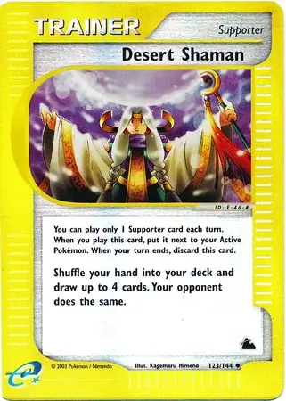 Desert Shaman Reverse Holo Pokemon card from Skyridge