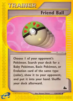 Friend Ball Pokemon card from Skyridge