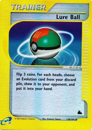 Lure Ball Reverse Holo Pokemon card from Skyridge