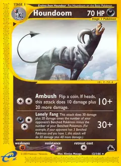 Houndoom Pokemon card from Skyridge