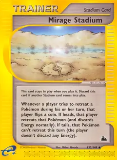 Mirage Stadium Pokemon card from Skyridge