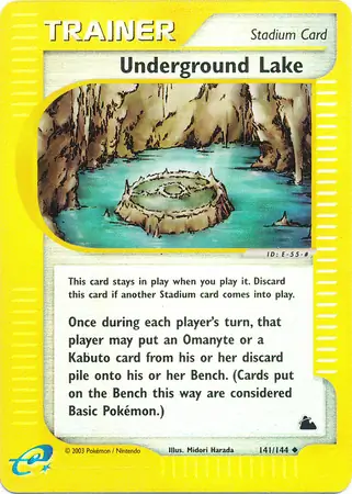 Underground Lake Reverse Holo Pokemon card from Skyridge