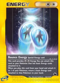 Bounce Energy Pokemon card from Skyridge