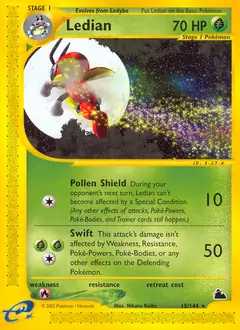 Ledian Pokemon card from Skyridge