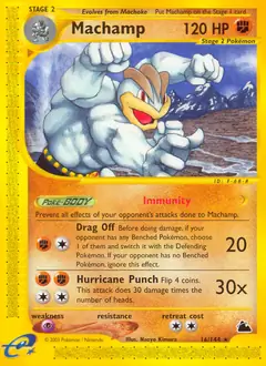 Machamp Pokemon card from Skyridge