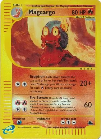 Magcargo Reverse Holo Pokemon card from Skyridge