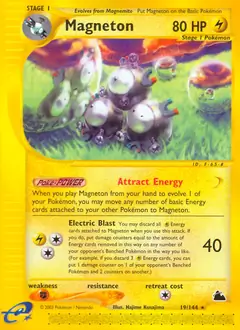 Magneton Pokemon card from Skyridge