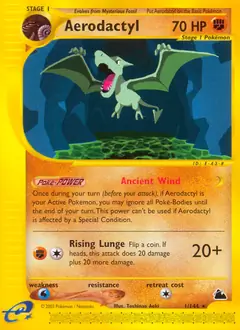 Aerodactyl Pokemon card from Skyridge