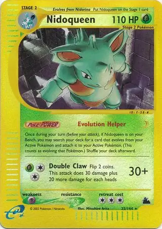 Nidoqueen Reverse Holo Pokemon card from Skyridge