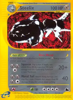 Steelix Pokemon card from Skyridge