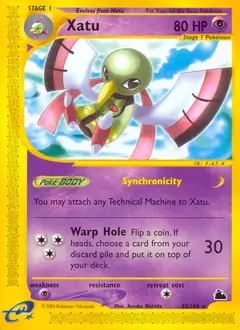 Xatu Pokemon card from Skyridge