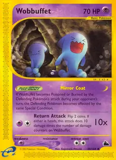 Wobbuffet Pokemon card from Skyridge
