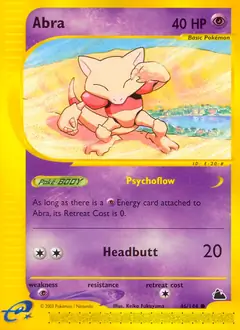 Abra Pokemon card from Skyridge