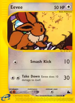 Eevee Pokemon card from Skyridge