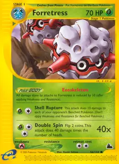 Forretress Pokemon card from Skyridge