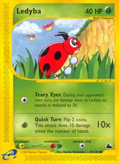 Ledyba Pokemon card from Skyridge