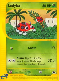Ledyba Pokemon card from Skyridge