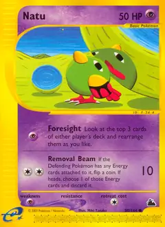 Natu Pokemon card from Skyridge