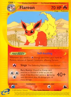 Flareon Pokemon card from Skyridge