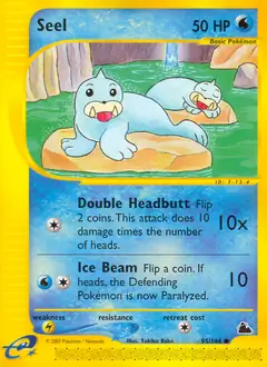 Seel Pokemon card from Skyridge