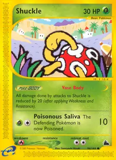 Shuckle Pokemon card from Skyridge
