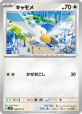 Wingull Pokemon card from Snow Hazard