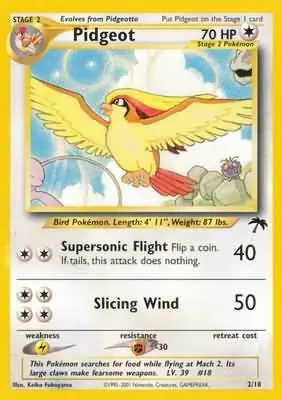 Pidgeot Pokemon card from Southern Islands