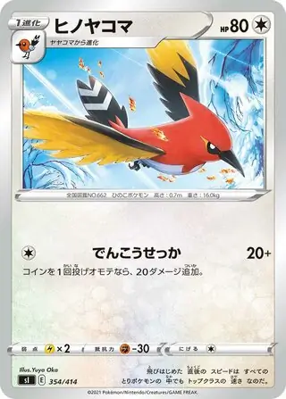 Fletchinder Pokemon card from Start Deck 100
