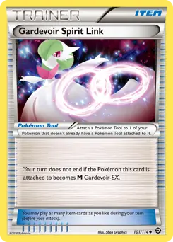Gardevoir Spirit Link Pokemon card from Steam Siege