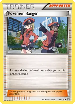 Pokemon Ranger Pokemon card from Steam Siege