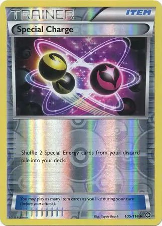 Special Charge Reverse Holo Pokemon card from Steam Siege