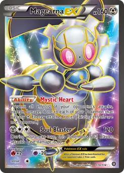 Full Art Magearna EX Pokemon card from Steam Siege