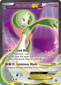 Full Art Gardevoir EX Pokemon card from Steam Siege