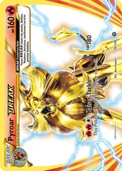 Pyroar BREAK Pokemon card from Steam Siege