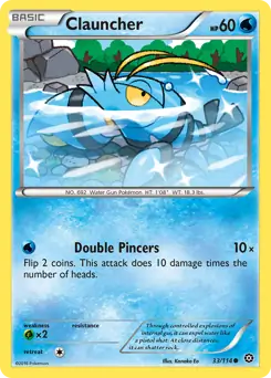 Clauncher Pokemon card from Steam Siege