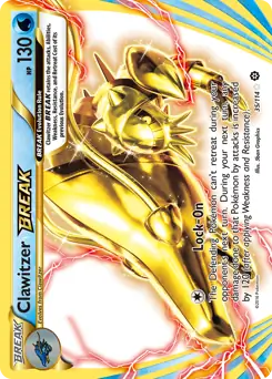 Clawitzer BREAK Pokemon card from Steam Siege