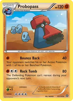Probopass Pokemon card from Steam Siege