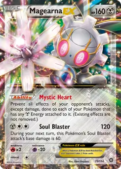 Magearna EX Pokemon card from Steam Siege